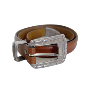 Vintage 1994 Billy Belts California Brown Leather Western Belt Size 34